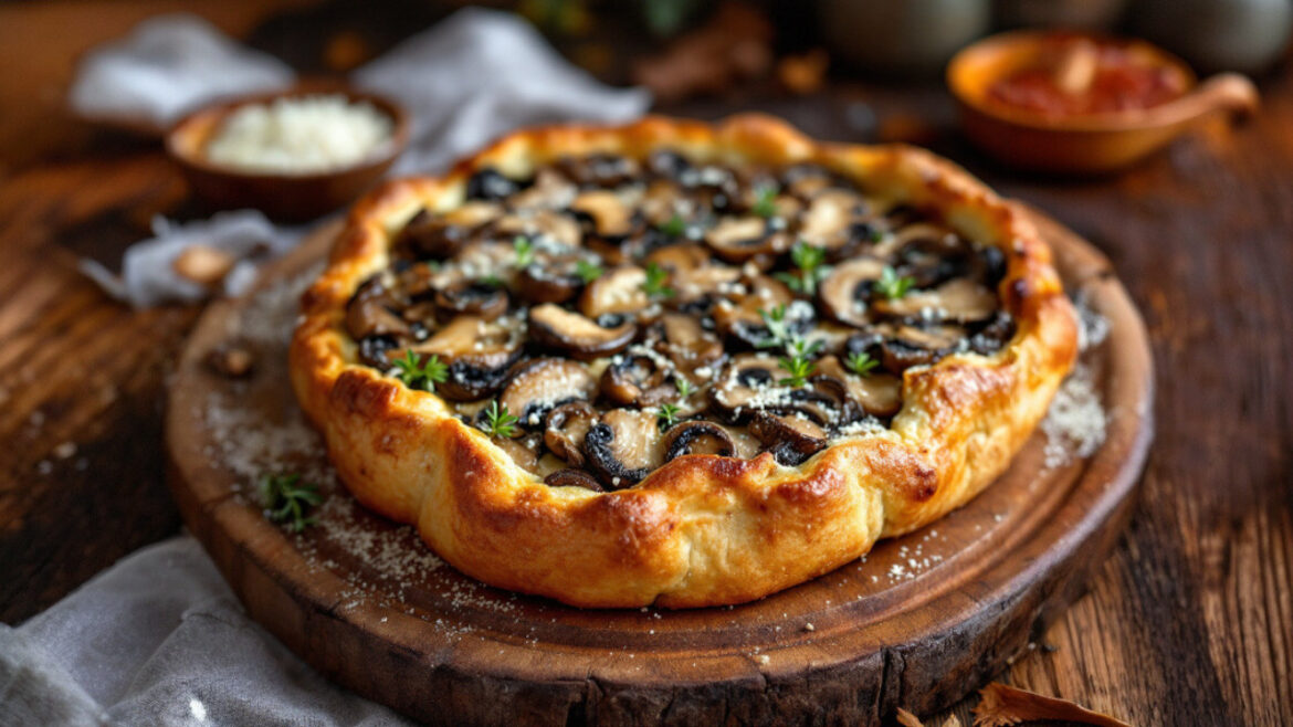 Tarte des Sylves : aux Champignons des Landes & Crème des Brumes