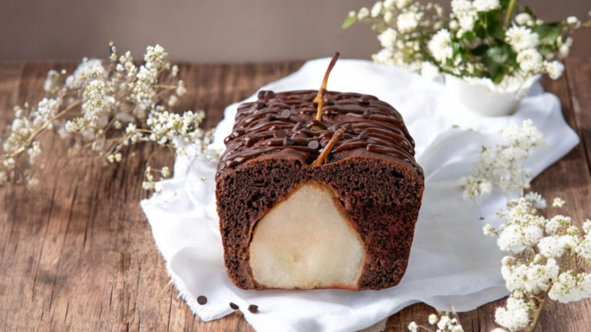 Gâteau des Sylves – Chocolat noir & poire entière